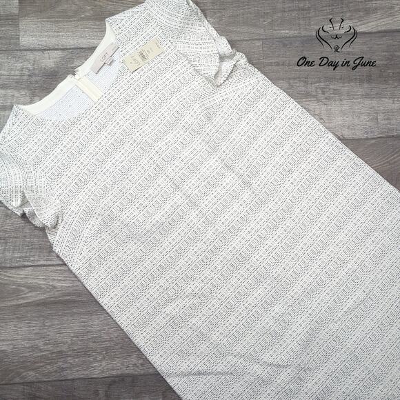 Loft Petite Cap Sleeve Mini Dress Size 12P - Picture 3 of 7